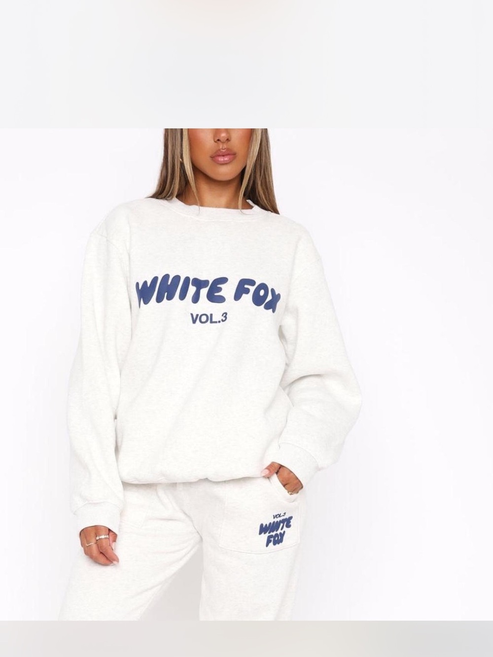 White Fox Boutique Ivory 'White Fox Vol.3' Pullover Sweatshirt